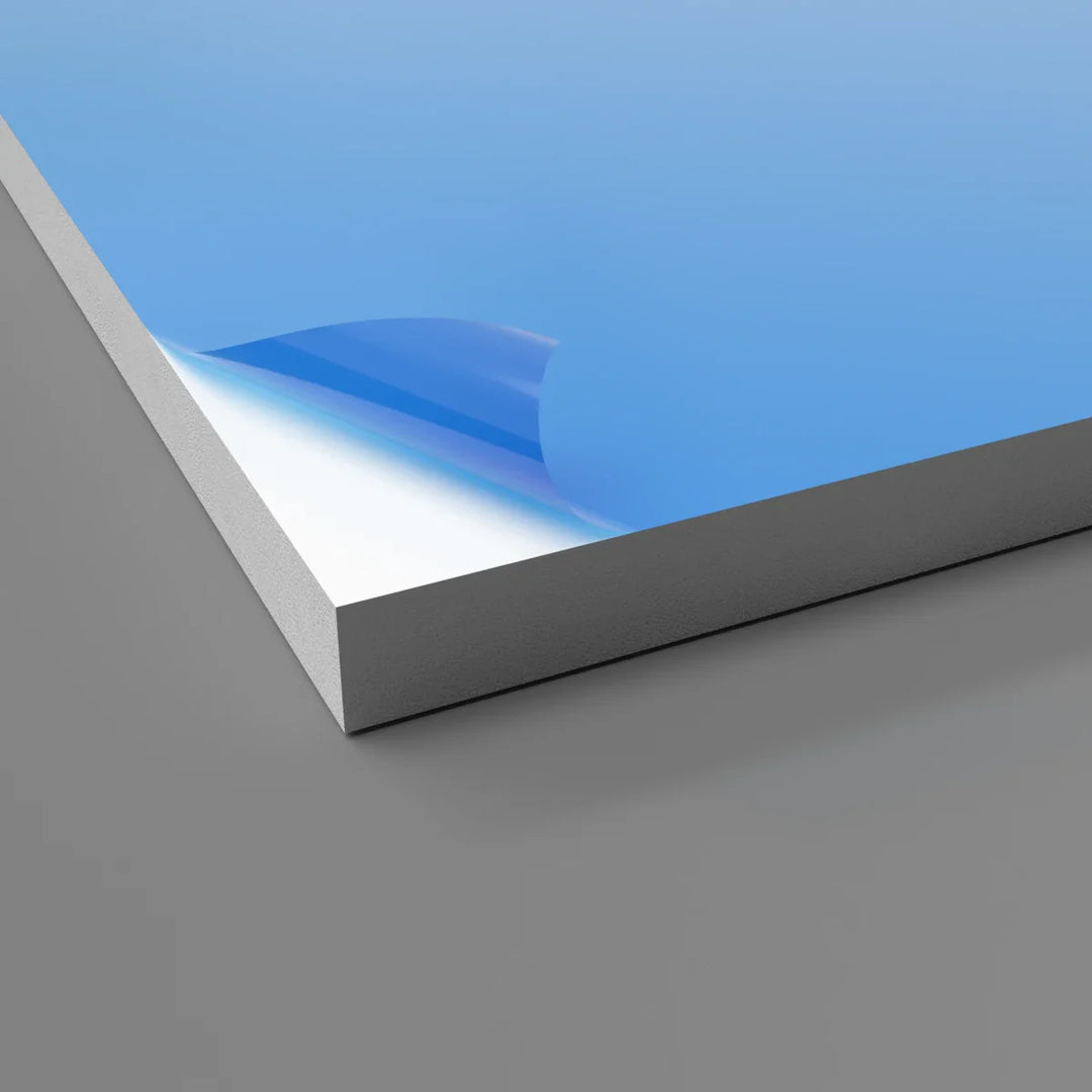 Plaque murale PVC hygiénique blanche 10mm avec finition satinée