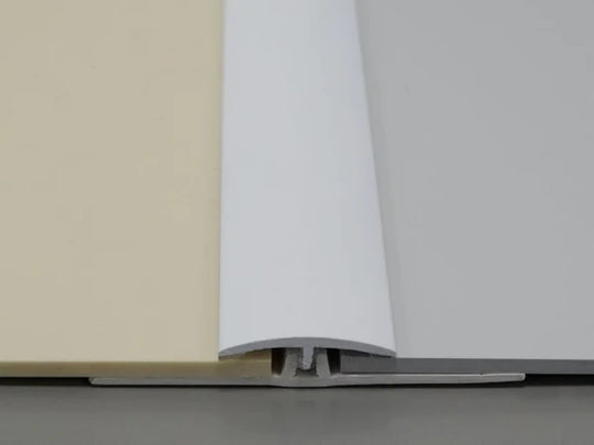 Profilé en H à 2 sections - Finition en PVC blanc