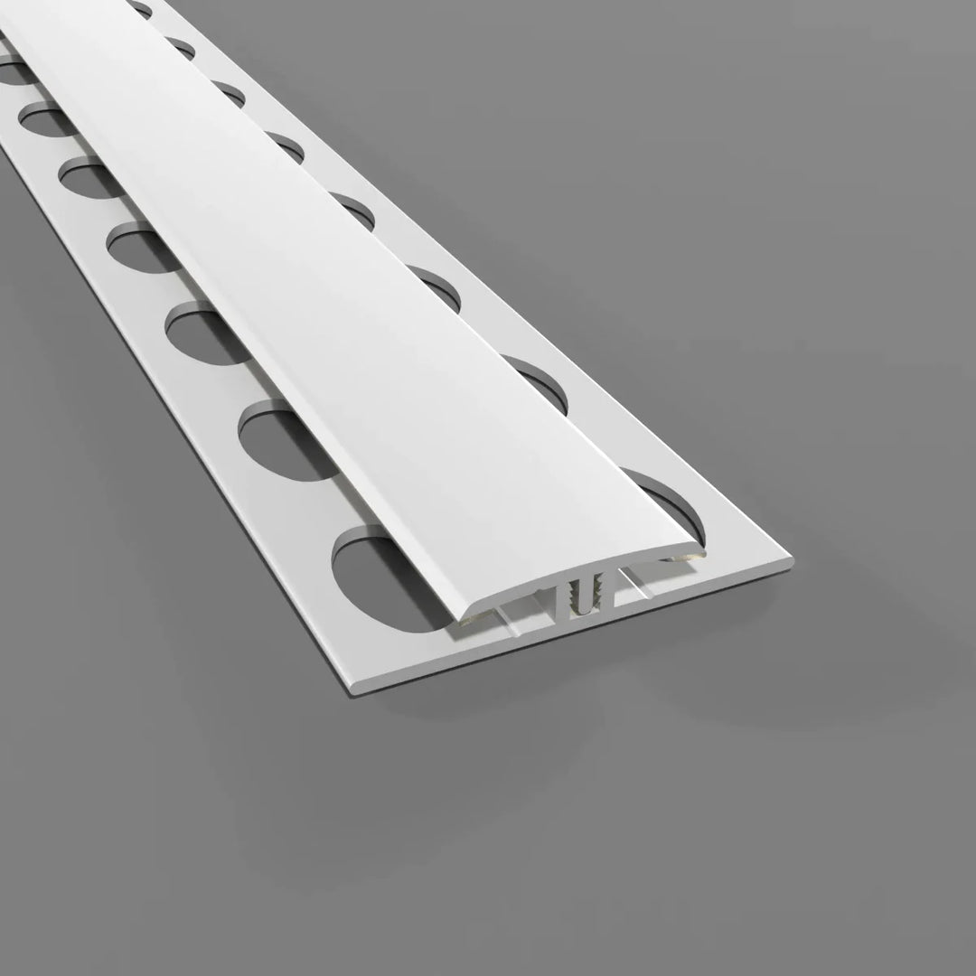 rofil H de jonction en 2 parties - PVC blanc