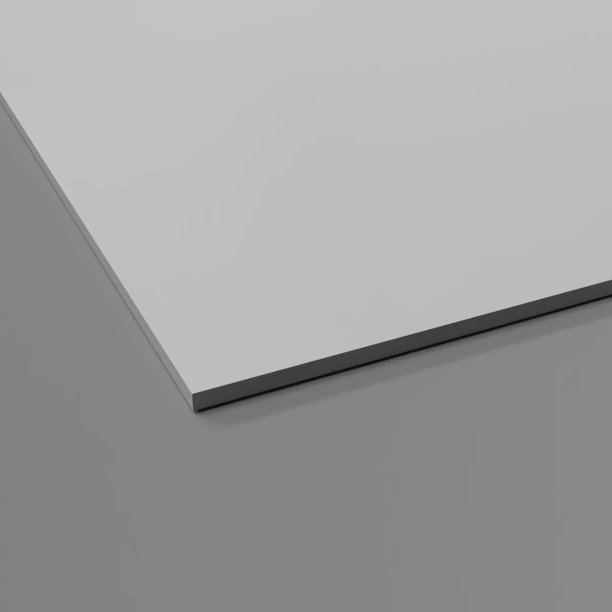 Plaque en PVC hygiénique gris - Utilisée par McDonald's, épaisseur 2,5 mm