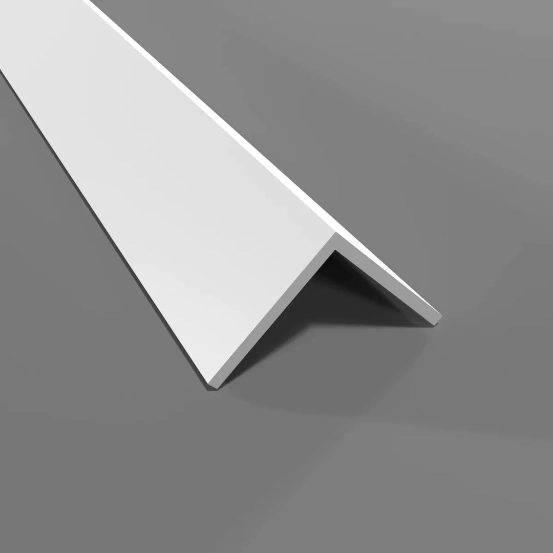 Profil d’angle blanc en PVC - Dimensions 25 mm