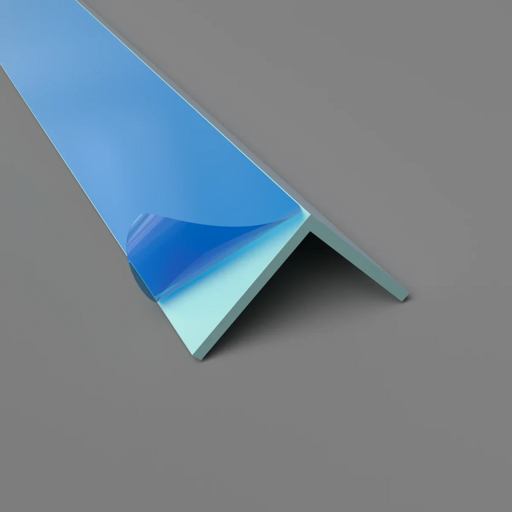 Angle de finition en PVC vert pastel - Profilé 25 mm