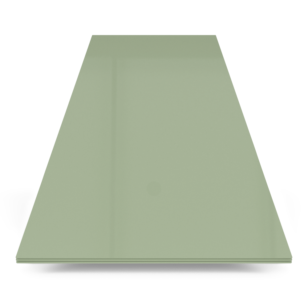 Revêtement mural hygiénique en plaque vert avocat - Épaisseur 2,5 mm