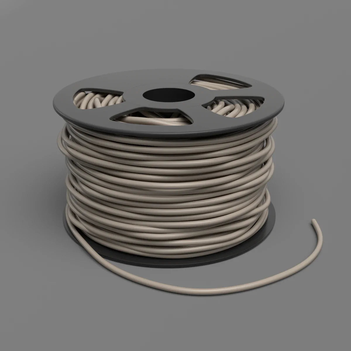 Tige de soudure taupe en bobine de 50 m, idéale pour des travaux de soudure précis et durables.