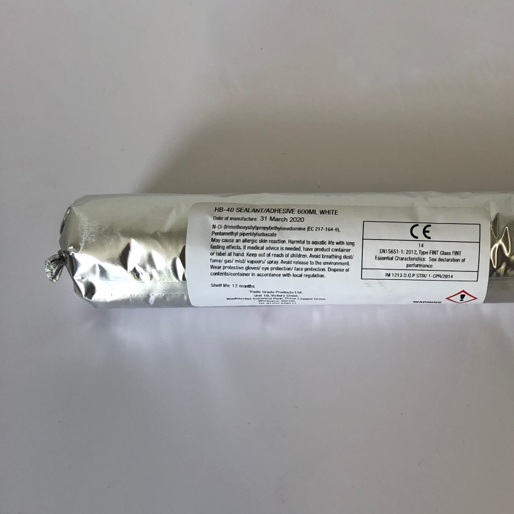 HB40 – Colle polymère 600ml pour construction, automobile et marine