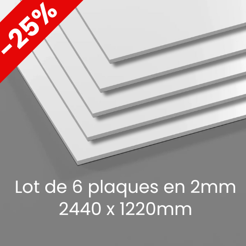 Lot de 6 plaques hygiéniques -25%