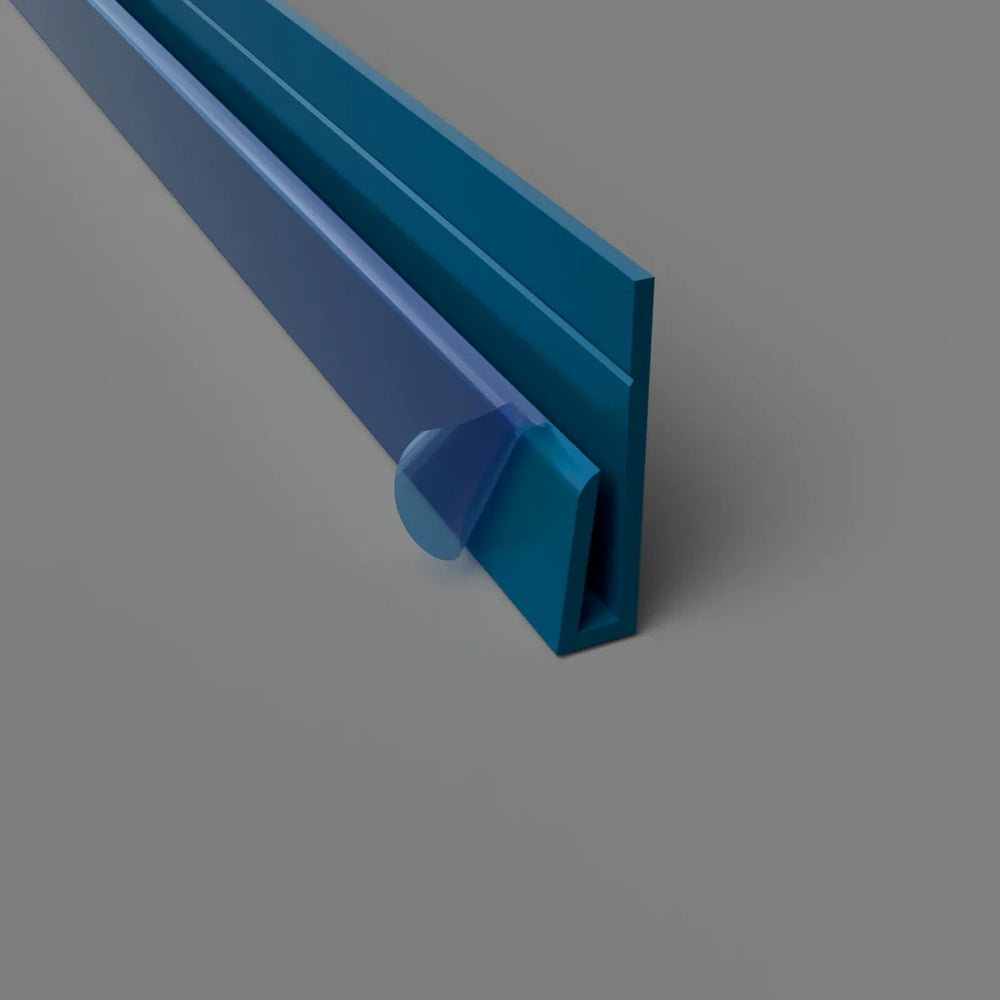 Profil de bord en PVC Bleu
