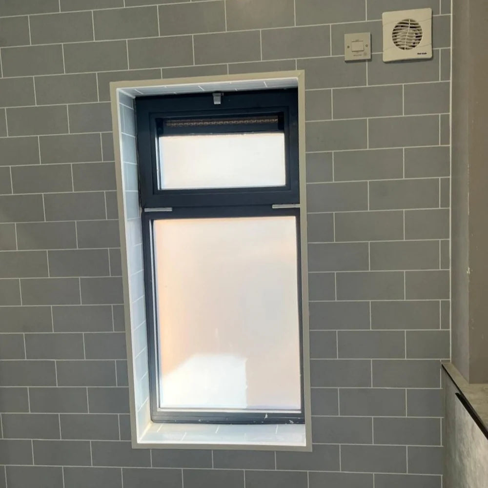 Plaque PVC décorative effet carrelage béton gris – 2.5 mm – 2900 x 1220 mm