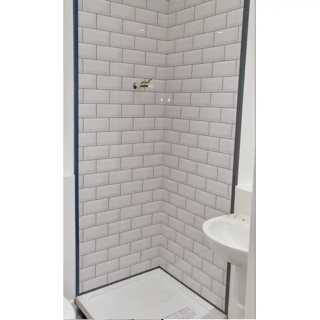 Plaque PVC décorative effet carrelage métro blanc – 2.5 mm – 3000 x 1220 mm