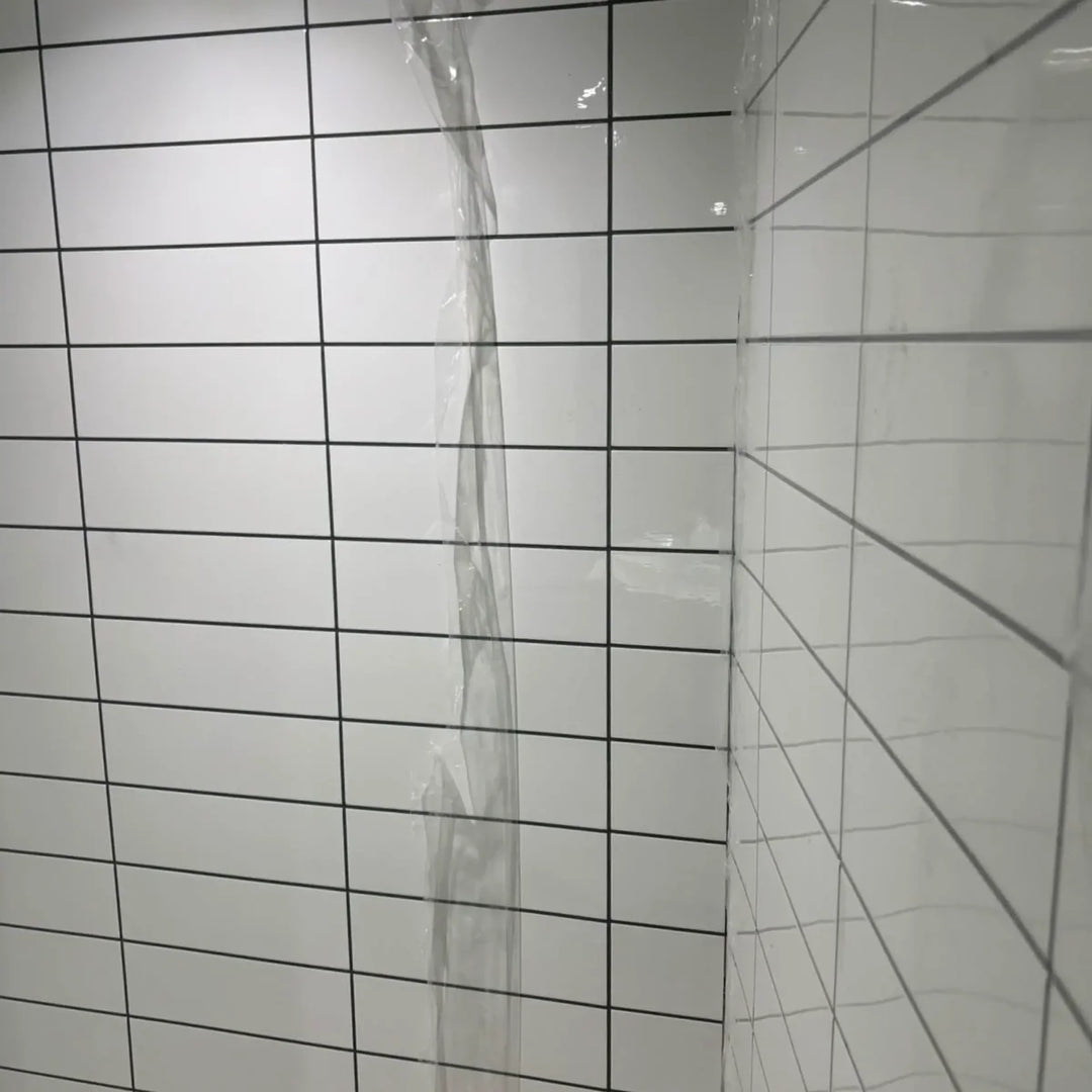 Plaque PVC effet carrelage métro blanc embossé – 2.5mm – 2440x1220mm