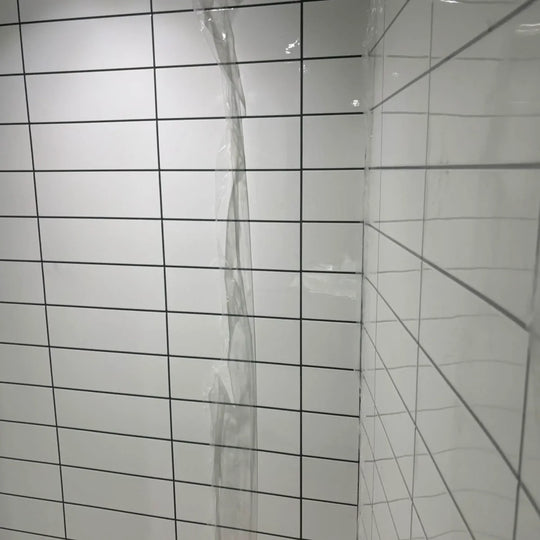 Plaque PVC effet carrelage métro blanc embossé – 2.5mm – 2440x1220mm