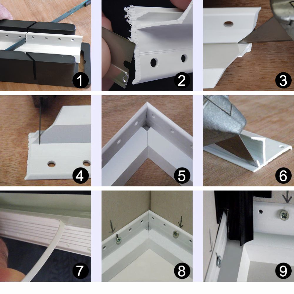 etapes d'instalaltion de profil cladseal