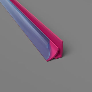Profil d'angle à rayon intérieur en PVC Rose