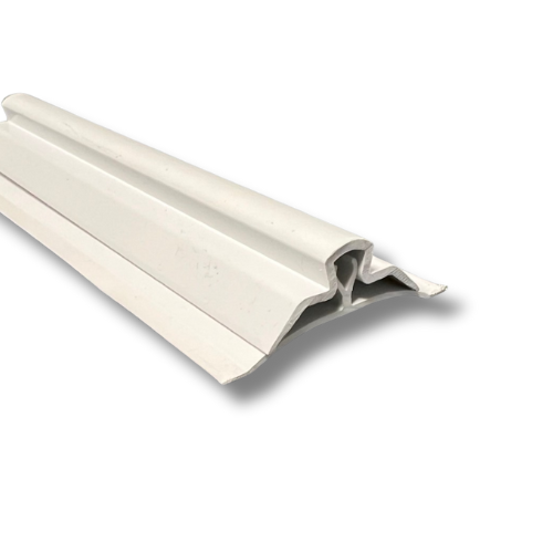 Profil d’angle interne deux parties pour habillage mural PVC hygiénique