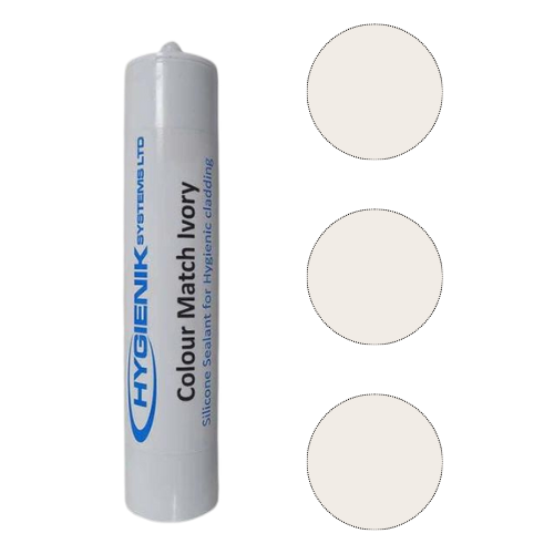 Tube de silicone en couleurs pastel, format 310 ml, parfait pour des applications précises et esthétiques.
