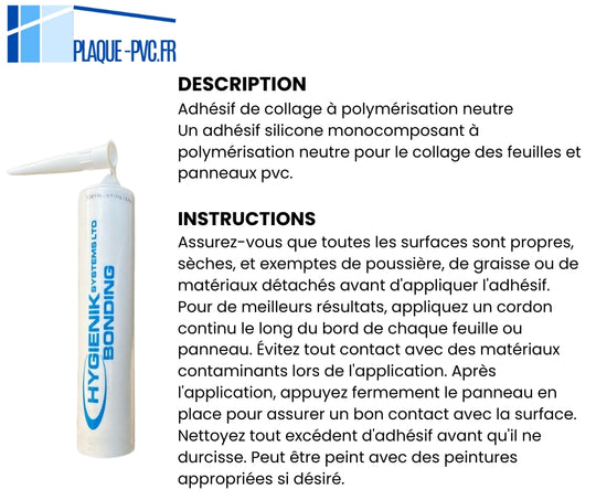 Tube de colle 330 ml, adapté à une large gamme de surfaces et de matériaux.