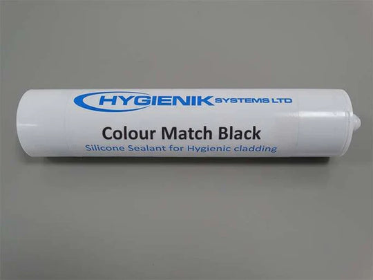 Silicone noir 330 ml, conçu pour des finitions élégantes et durables sur divers matériaux.