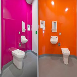 Plaque hygiénique rose pour murs - Épaisseur 2,5 mm
