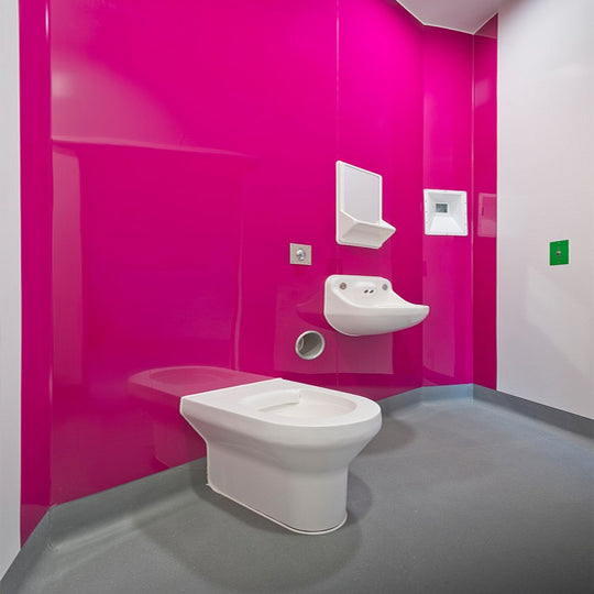 Surface de revêtement mural hygiénique rose - 2,5 mm