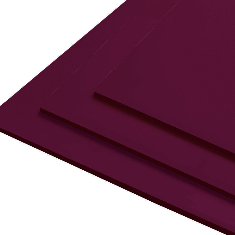Plaque murale hygiénique prune, 2,5 mm d'épaisseur, idéale pour les espaces nécessitant une résistance à l'humidité et un entretien facile tout en apportant un design moderne.