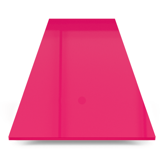 Plaque de protection murale hygiénique rose - 2,5 mm d’épaisseur