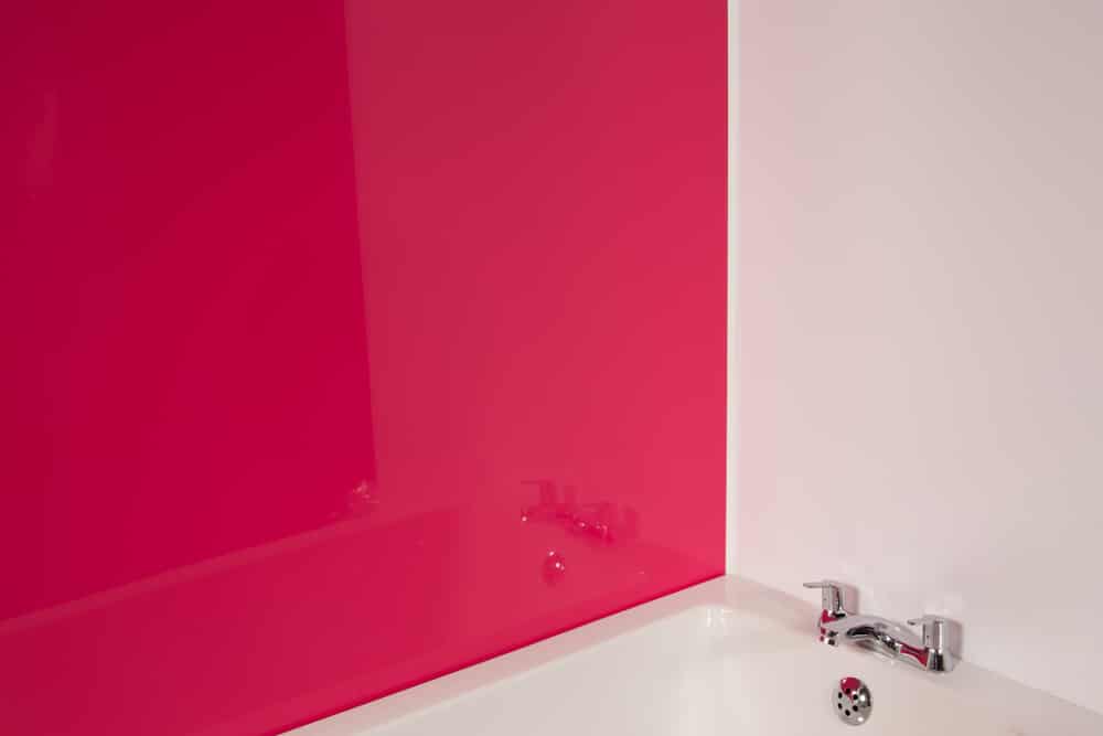 Panneau de revêtement hygiénique rose - 2,5 mm