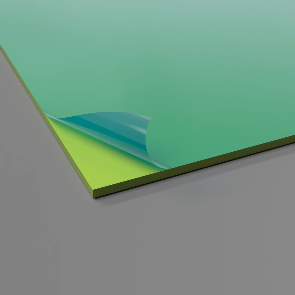  Feuilles de revêtement mural intérieur en PVC solide vert pomme, idéales pour une finition esthétique et hygiénique, conformes à la classe 1 de résistance au feu.