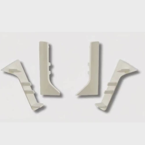 embouts droite et gauche pour plinthe pvc 100mm