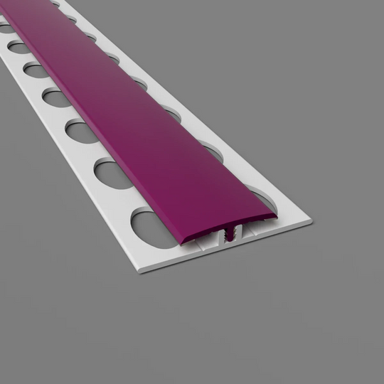 Profil de séparation H en PVC Couleur Prune