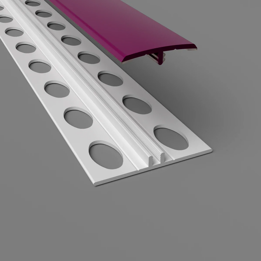 Profil de séparation H en PVC Couleur Prune