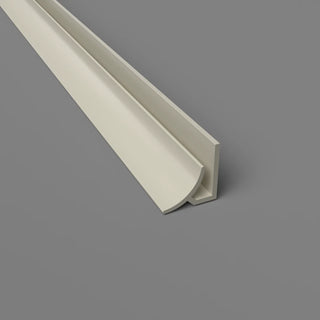 Profil de coin à rayon interne en PVC Pastel Ivoire