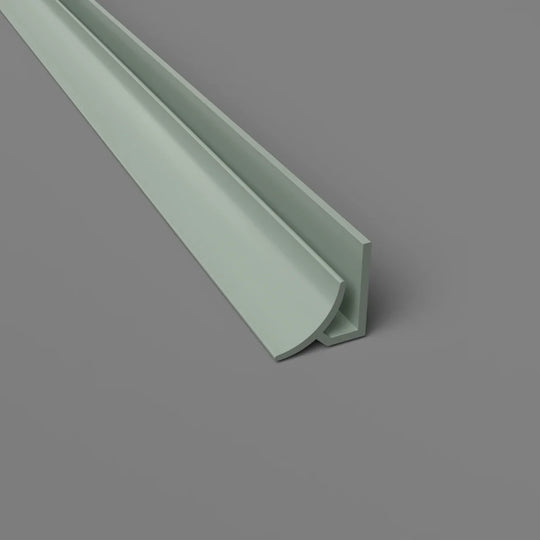 profil d'angle interne arrondi pour une finition soignée - profil hygiénique en vert avocat