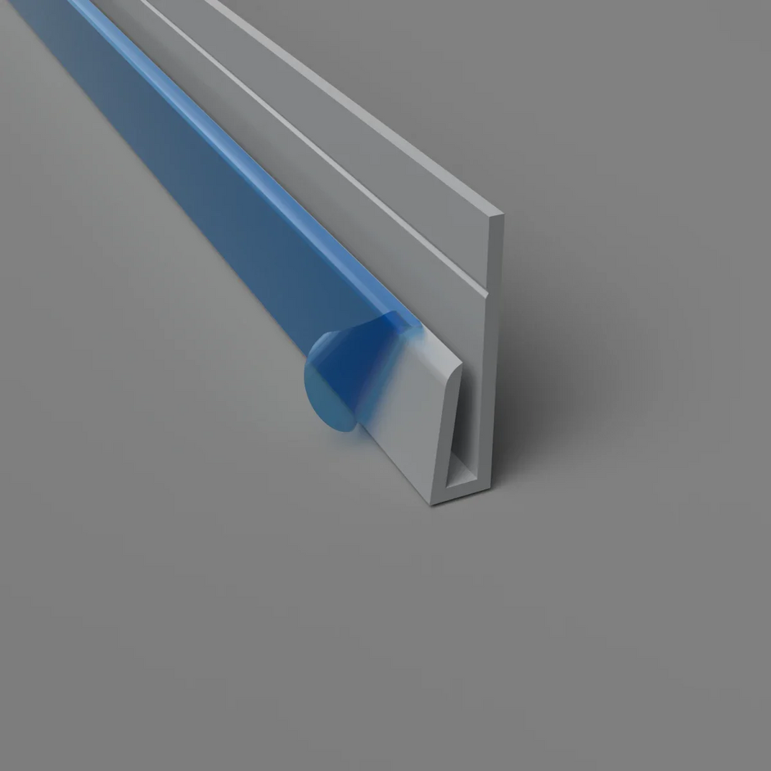 Profil de bord en PVC Gris Nuage