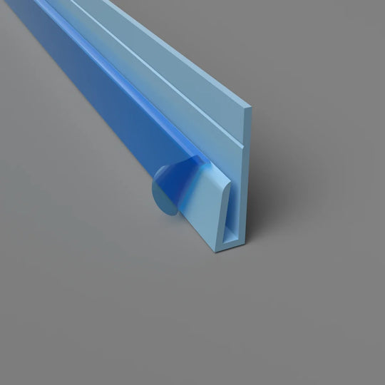 Profil de bord en PVC Bleu Pastel finition hygiénique