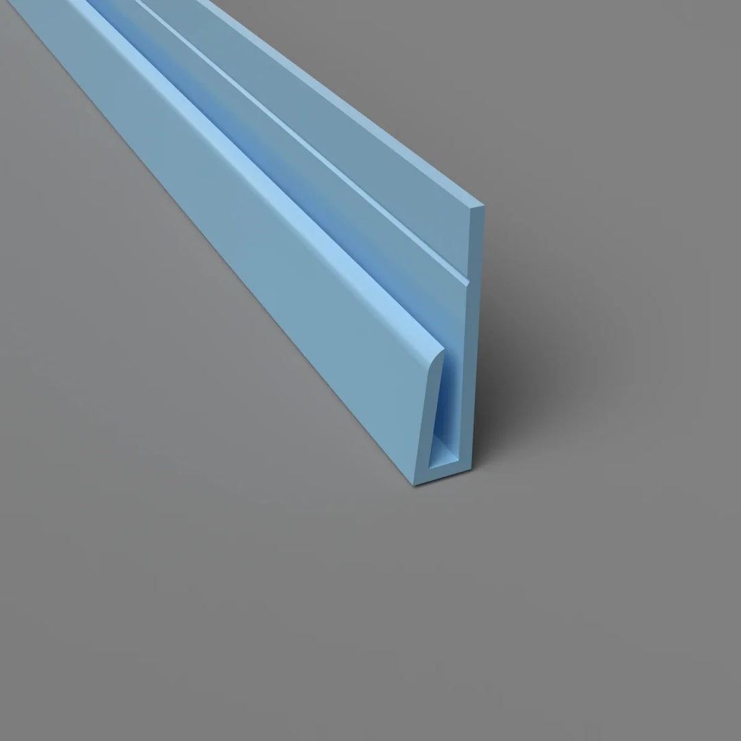 Profil de bord en PVC Bleu Pastel -hygiénique