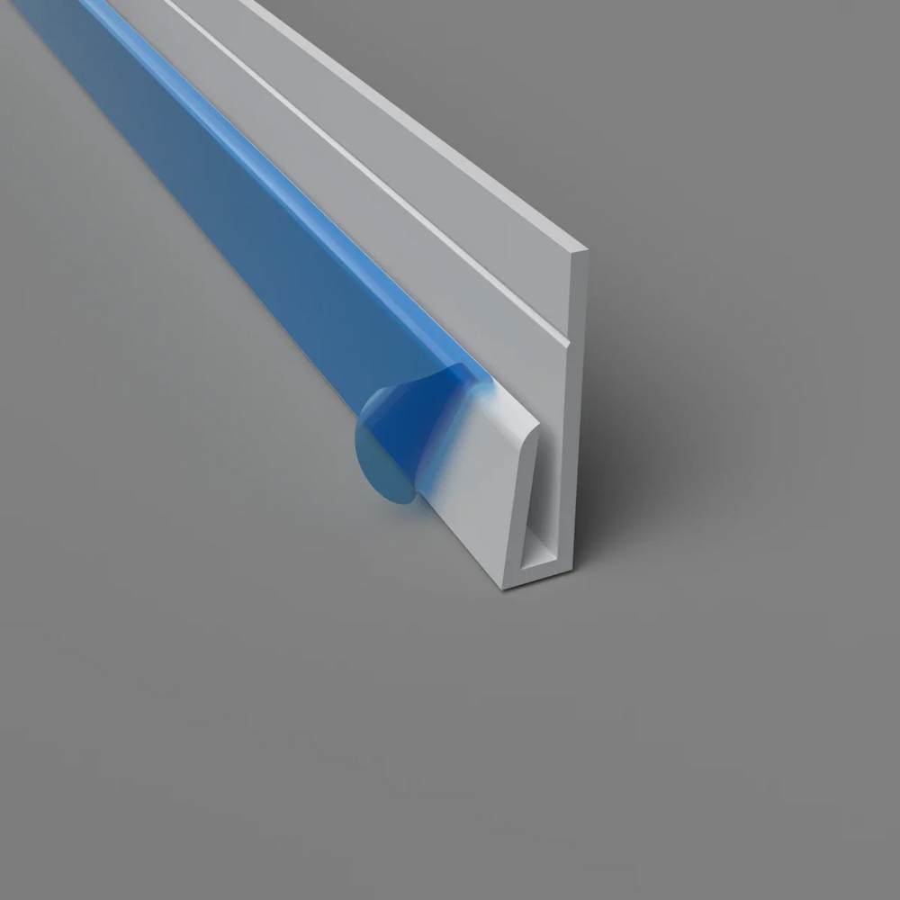 Profil de bord en PVC Gris Pastel en 2 parties