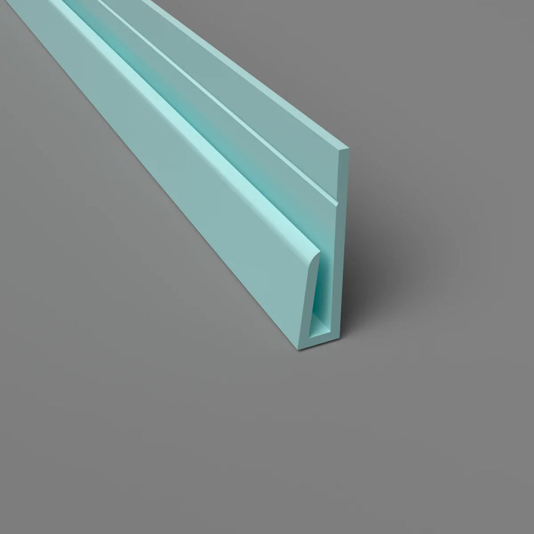 Profil de bord en PVC vert pastel - Finition élégante