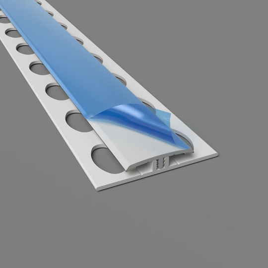 H-vormig PVC scheidingsprofiel in Pastelgrijs