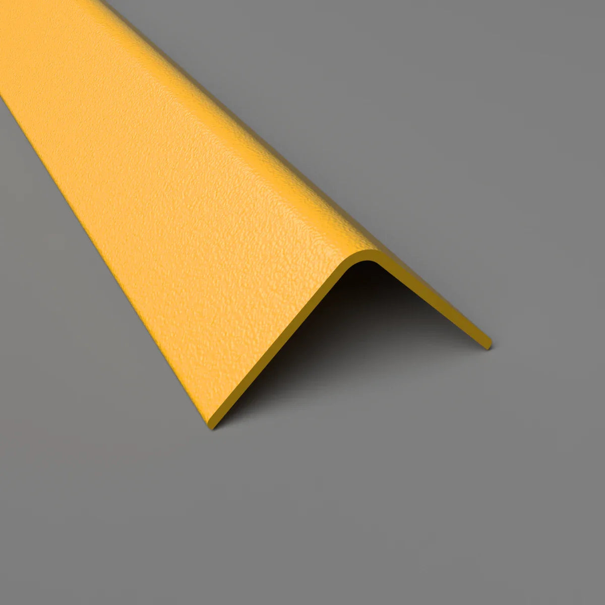 Angle de protection robuste en jaune bouton d'or avec surface texturée résistante aux rayures
