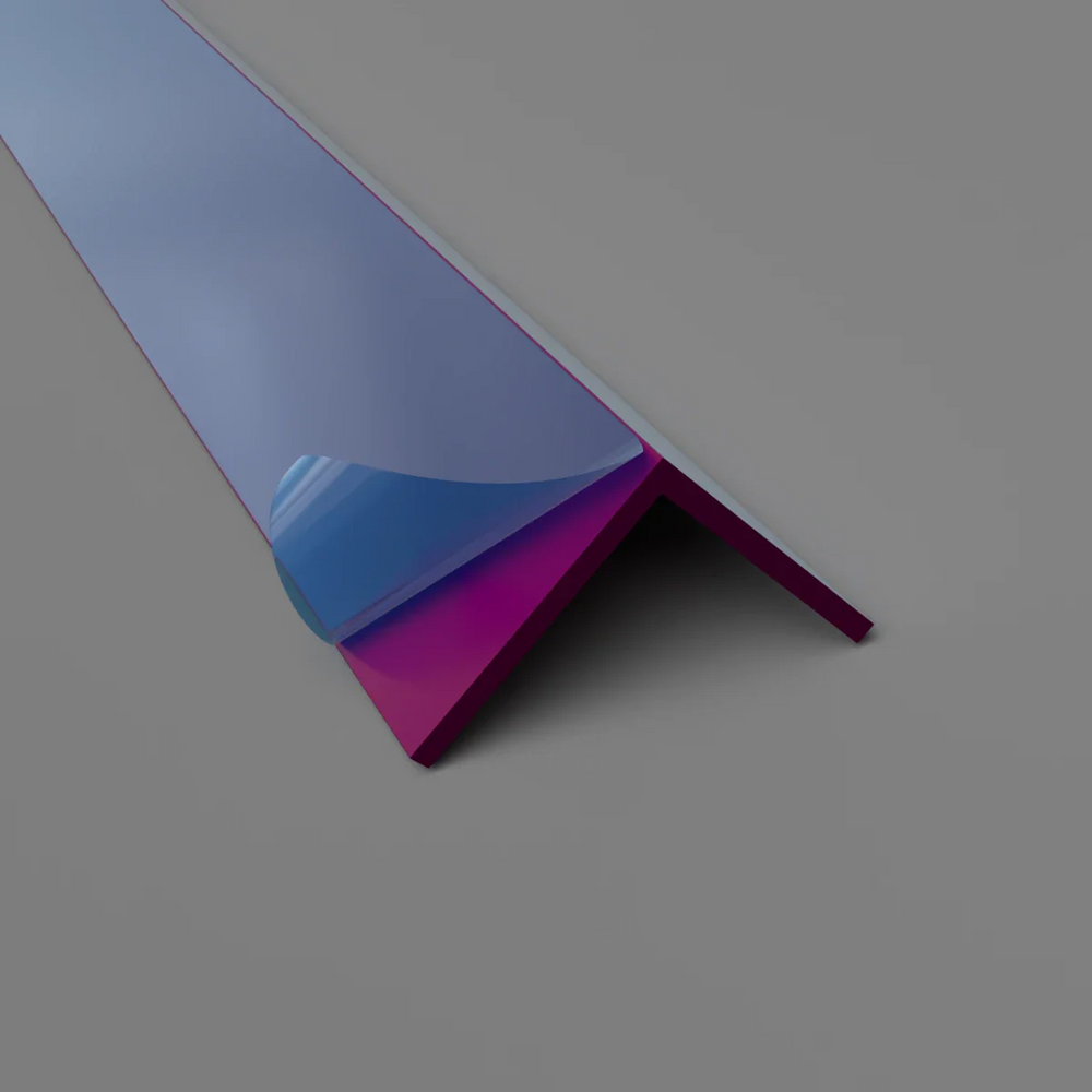 Profil d'angle interne ou externe en PVC Prune 25mm