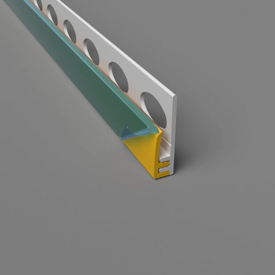 Profil de bord en 2 parties en PVC Jaune