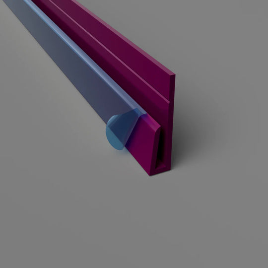 Profil de bord en PVC Prune