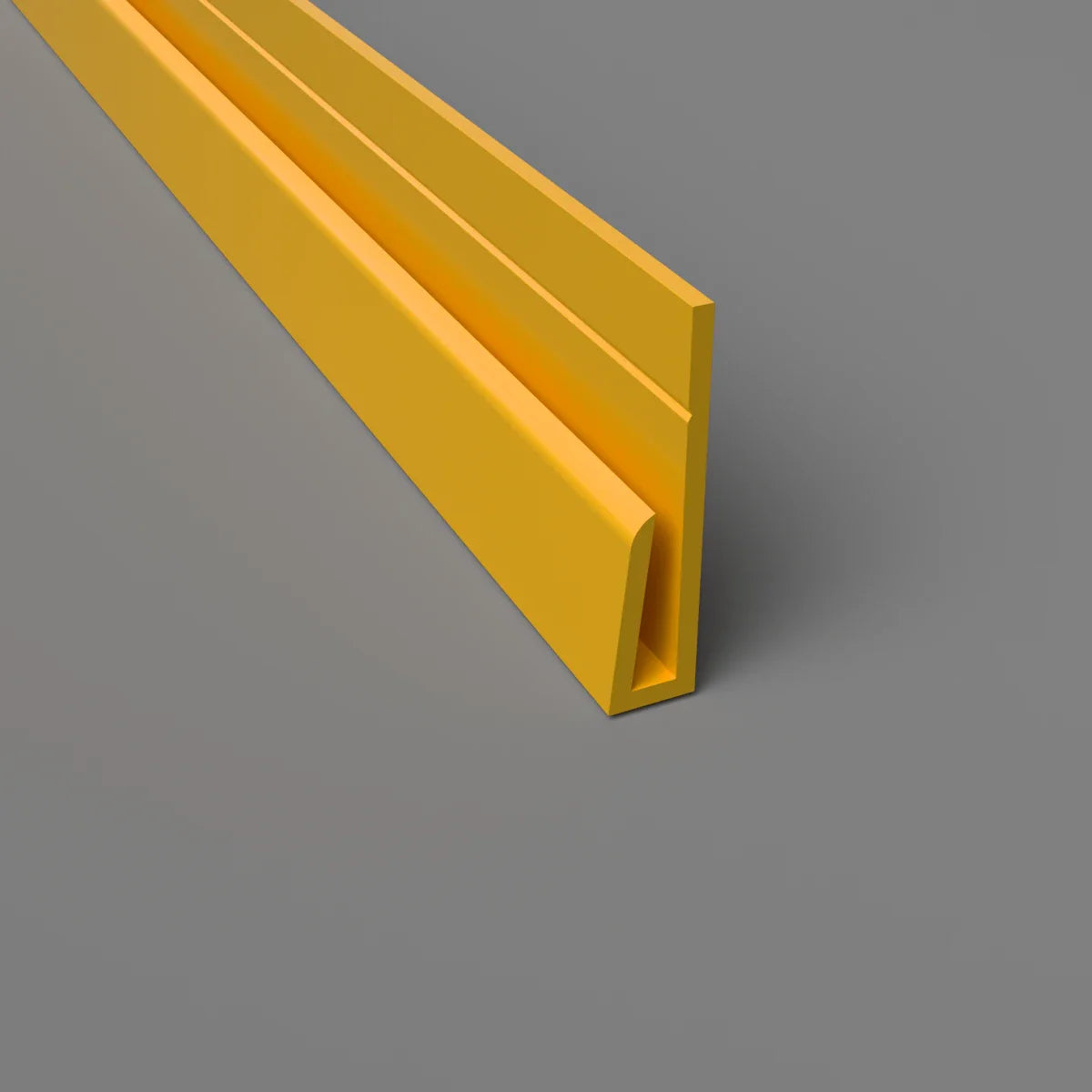 profil de bord, profil initial pvc hygiénique jaune
