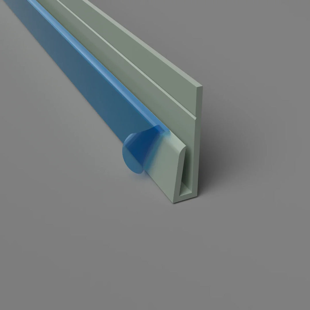 Profil de bord en PVC Vert avocat