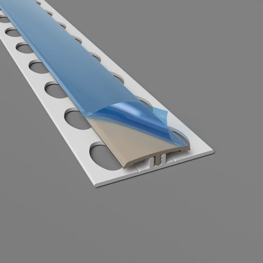 Profil de séparation H en PVC Taupe