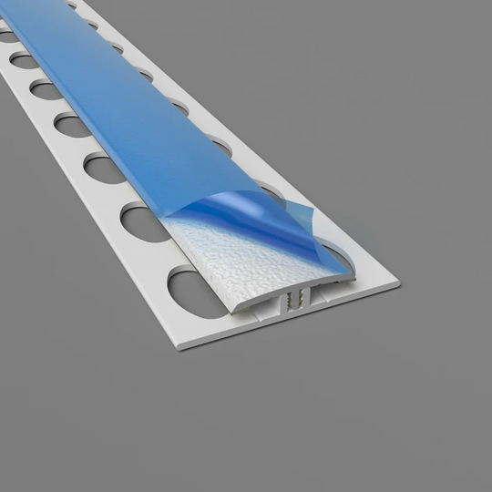 Profil de jonction H 2 parties Blanc  -protection murale pour une pose horizontale ou verticale