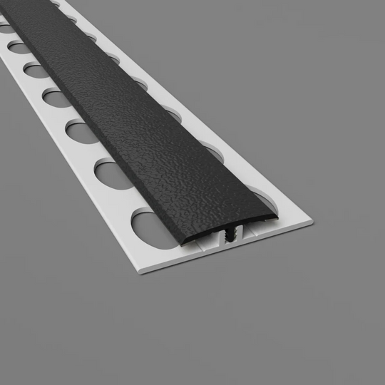 Profil de jonction H 2 parties Gris charbon - protection murale