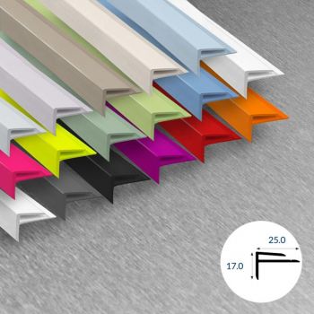 F de finition pour coin externe - Profilé en PVC blanc