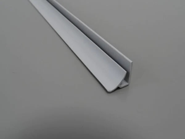 Profil de coin à rayon interne - PVC gris pastel