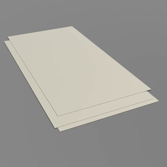 Antimicrobiële wandbeschermer, wit of ivoor, 2 mm